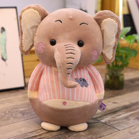 Soft Lovely Cute Plush Stripe Pig Doll Stuffed Cartoon Elephant Doll