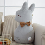 Cute Bunny Plush Rabbit Toy Soft Cloth Stuffed Animal Pillow