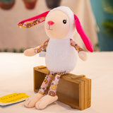 Lovely Stuffed Small Floral Print Bunny Toy Super Cute Plush Doll