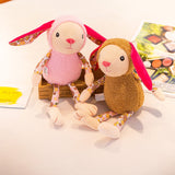 Lovely Stuffed Small Floral Print Bunny Toy Super Cute Plush Doll