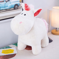 Cute Stuffed Black Unicorn Toy Kids Birthday Gifts Plush Animal Doll