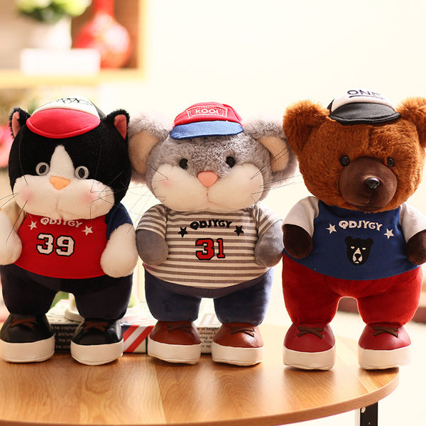 Super Cute Soft Plush Cat Dog Bear Doll Kids Gifts Stuffed Panda Toy