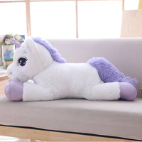 Giant Stuffed White Unicorn Toy Plush Cartoon Horse Pillow Kids Doll
