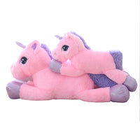 Giant Stuffed White Unicorn Toy Plush Cartoon Horse Pillow Kids Doll