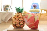 Simulation Plush Fruit Pillow Stuffed Apple Pitaya Kiwi Fruit Kids Toy