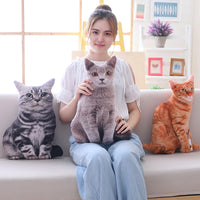 Cat Shaped Pillows Soft Stuffed Animals Cushion Sofa Decor Cartoon Plush Toys