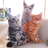 Cat Shaped Pillows Soft Stuffed Animals Cushion Sofa Decor Cartoon Plush Toys