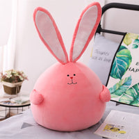 Cute Cartoon Rabbit Plush Toy Fat Round Long Ear Stuffed Bunny Doll