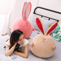 Cute Cartoon Rabbit Plush Toy Fat Round Long Ear Stuffed Bunny Doll