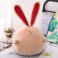 Cute Cartoon Rabbit Plush Toy Fat Round Long Ear Stuffed Bunny Doll