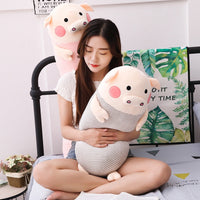 Cute Pig Plush Toy Soft Stuffed Cartoon Animal Pig Doll Pillow