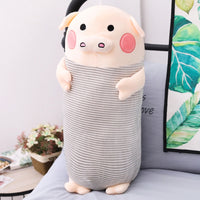 Cute Pig Plush Toy Soft Stuffed Cartoon Animal Pig Doll Pillow