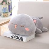 Cute Soft Animal Cat Plush Toy Cartoon Lying Cat Pillow Cushion
