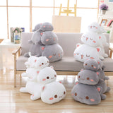 Cute Soft Animal Cat Plush Toy Cartoon Lying Cat Pillow Cushion