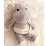 Big Animals Hippo Plush Toy Stuffed Soft Cartoon Elephant Doll Pillow