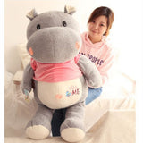 Big Animals Hippo Plush Toy Stuffed Soft Cartoon Elephant Doll Pillow