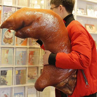 Realistic Trotters Plush Pillow Big Soft Stuffed Fat Food Pig Hand Toy