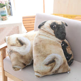 Cute Simulation Dog Plush Toy Soft Stuffed Animal Dog Pillow Cushion