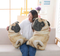 Cute Simulation Dog Plush Toy Soft Stuffed Animal Dog Pillow Cushion