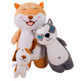 Cute Cartoon Dog Plush Toys Soft Stuffed Animal Shiba Inu Dog Pillow