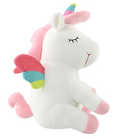 LED Unicorn Plush Toy Glowing Soft Stuffed Animal Unicorn Doll Pillow