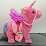 Walking Unicorn Plush Doll Electronic Music Stuffed Animal Toy