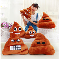 Feces Bucket Pillow Plush Toys Struggle Dolls Cute Emoji Poop Cushion