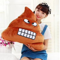 Feces Bucket Pillow Plush Toys Struggle Dolls Cute Emoji Poop Cushion