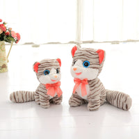 Cute Stripe Cat Plush Toy Doll Soft Stuffed Cat Pillow Toy for Baby