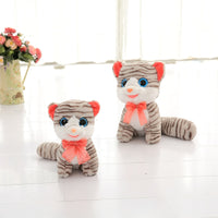Cute Stripe Cat Plush Toy Doll Soft Stuffed Cat Pillow Toy for Baby
