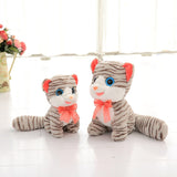 Cute Stripe Cat Plush Toy Doll Soft Stuffed Cat Pillow Toy for Baby