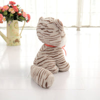 Cute Stripe Cat Plush Toy Doll Soft Stuffed Cat Pillow Toy for Baby