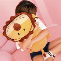 Cute Cartoon Lion Plush Toy Stuffed Animal Lion Doll Pillow