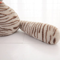 Cute Stripe Cat Plush Toy Doll Soft Stuffed Cat Pillow Toy for Baby