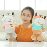 Kawaii Cattle Plush Dolls Soft stuffed Animal Cow Toys for Kids