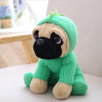 Cute Lamdoo Dog Plush Doll Stuffed Pug Dog Puppy Soft Cuddly Animal Toy in Costumes