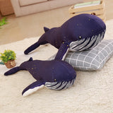 Cute Blue Whale Plush Toy Soft Stuffed Sea Animal Doll Pillow for Kids