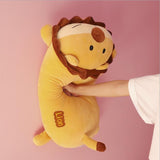 Cute Cartoon Lion Plush Toy Stuffed Animal Lion Doll Pillow