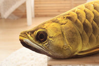 Gold Arowana Kelisa Yellow Croker Lifelike Fish Plush Toy Pillow