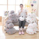 Cute Soft Animal Cat Plush Toy Cartoon Lying Cat Pillow Cushion