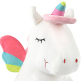 LED Unicorn Plush Toy Glowing Soft Stuffed Animal Unicorn Doll Pillow