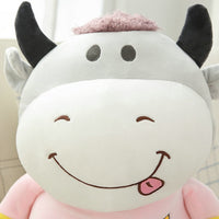 Kawaii Cattle Plush Dolls Soft stuffed Animal Cow Toys for Kids