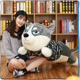 Soft Husky Dog Plush Toy Large Stuffed Cartoon Dog Animals Pillow