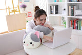 70cm Lying Cat Plush Toys Stuffed Cute Emoji Cat Doll
