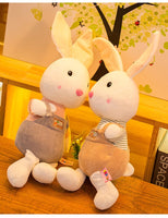 Cartoon Shy Rabbit Doll Pillow Children Stuffed Bunny Plush Toys