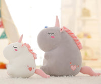 Fat Unicorn  Soft Plush Toy Cute Animal Stuffed Pillow