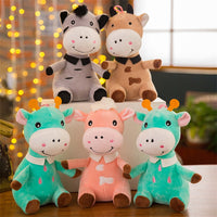 Cute Cow Cattle Plush Toys Stuffed Animal Calf Baby Doll Toys