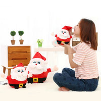 Christmas Santa Claus Plush Doll Stuffed Luminous Music Toys for Kids