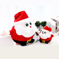 Christmas Santa Claus Plush Doll Stuffed Luminous Music Toys for Kids
