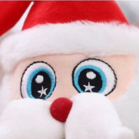 Christmas Santa Claus Plush Doll Stuffed Luminous Music Toys for Kids